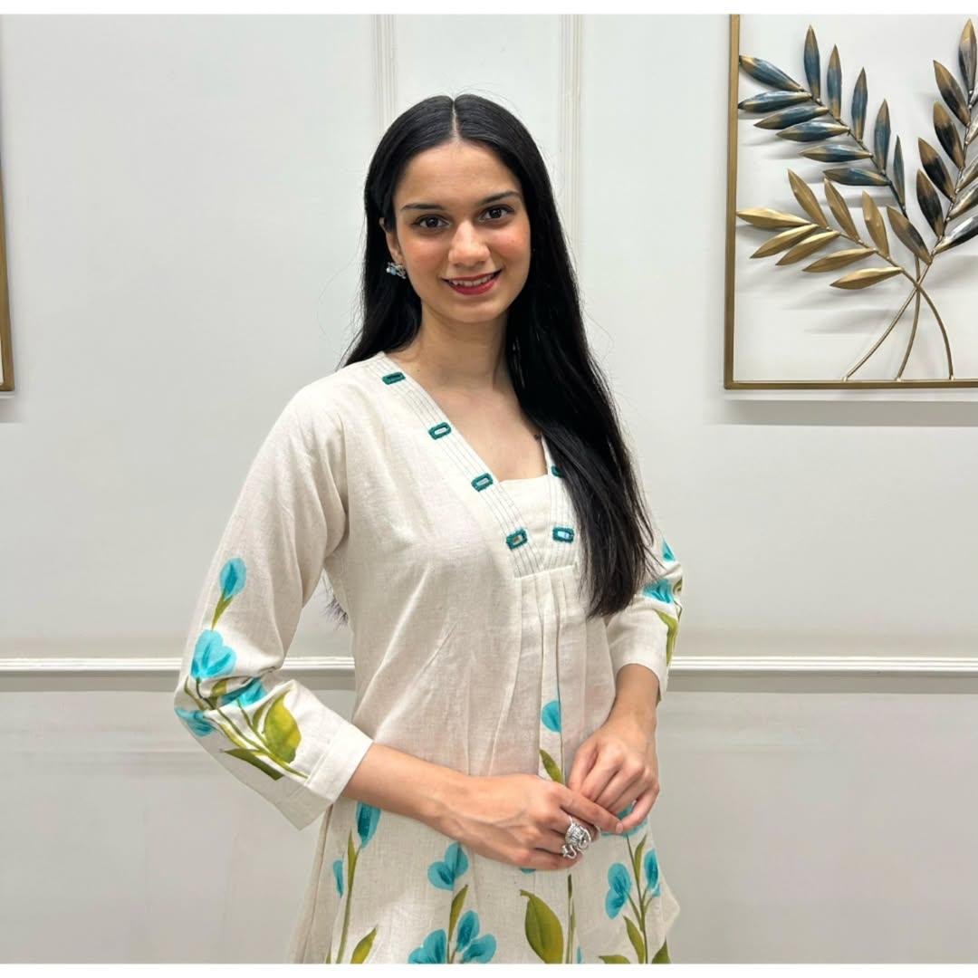 Cotton Flex Brush Print Co-Ord Set